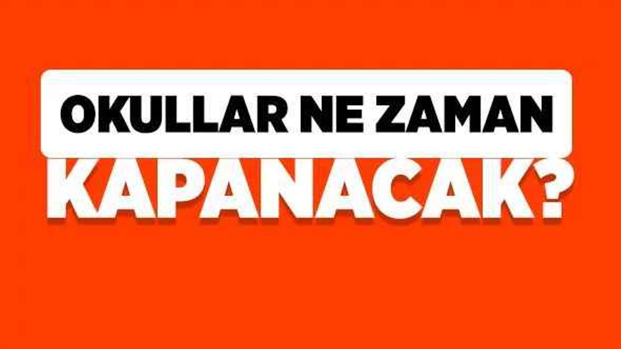 Okullar ne zaman kapanacak? İlk ara tatil ne zaman yapılacak? İşte MEB 2019-2020 takvimi...