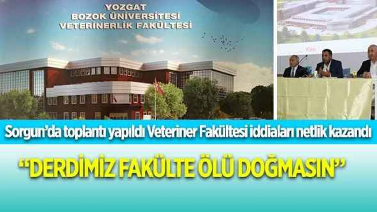 Yozgat Bozok Üniversitesi Veteriner Fakültesi ile ilgili toplantı yapıldı