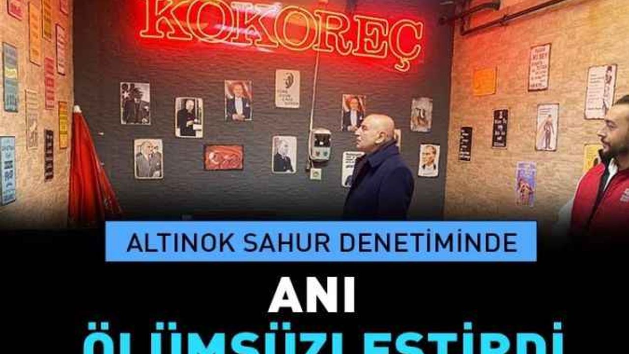 Keçiören Belediye Başkanı Turgut Altınok’tan sahur denetimi