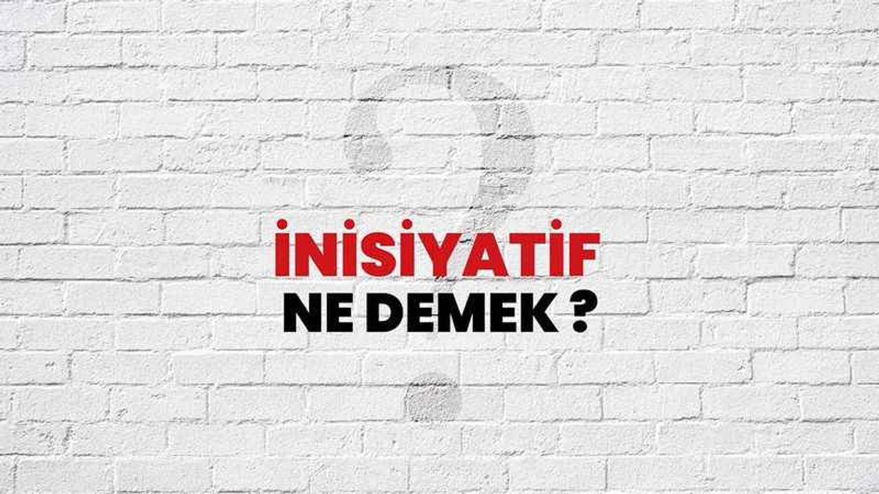 İnisiyatif Almak Ne Demek?