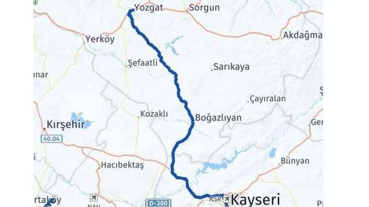 Yozgat - Kayseri Arası Kaç KM? Bilet Ne Kadar?