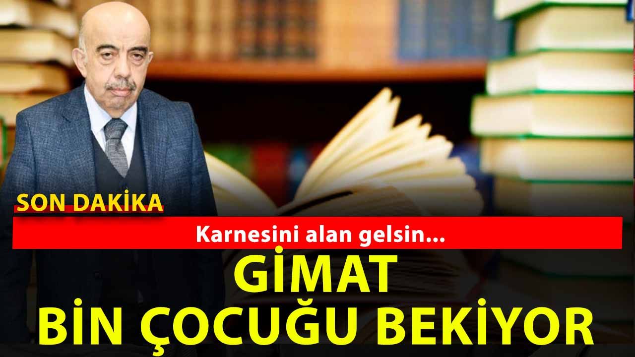 Gimat’tan eğitime anlamlı destek! Karnesini Getiren bin çocuğa kitap hediyesi