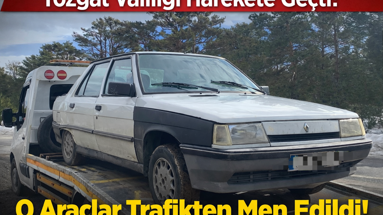 Yozgat Valiliği Harekete Geçti! O Araçlar Trafikten Men Edildi