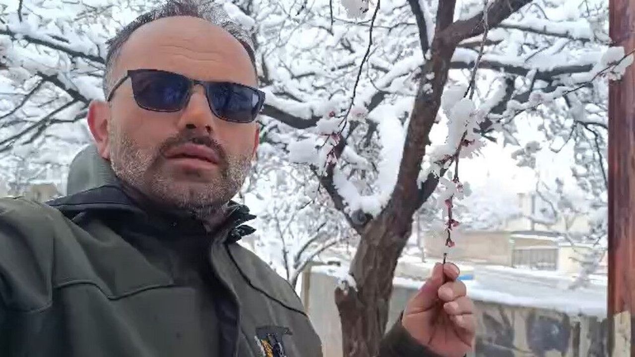 Yozgat'ta Baharın Gelinliği Kışla Buluştu: Çiçek Açan Ağaçlar Kar Altında, Çiftçiler Don Tehlikesinde