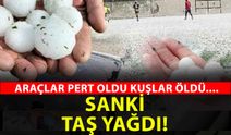 Yozgat’ta gökten felaket yağdı: Ceviz büyüklüğünde dolu can ve mal güvenliğini tehdit etti