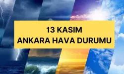 Ankara'da hava nasıl olacak? Ankara günlük ve 5 günlük hava durumu tahmini! 13 Kasım Çarşamba Ankara hava durumu!