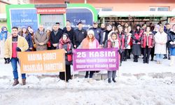 Yozgat’ta Kadına Şiddete Dur Demek İçin Farkındalık Durağı Açıldı