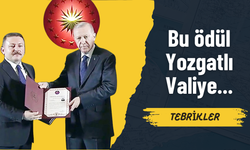 Yozgatlı valiye Cumhurbaşkanı Erdoğan’dan üstün hizmet ödülü!