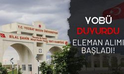 Yozgat Bozok Üniversitesi Öğretim Görevlisi Alımı Başladı!