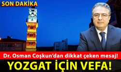 Yozgat siyasetine ortak akıl çağrısı!