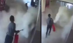 Yozgat’ta Özel Eğitim Öğrencisinin Yangın Tüpünü Sıkması Okulda Panik Yarattı