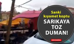 Yozgat’ta fırtına pazar yerini uçurdu
