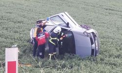 Alaca-Yozgat Yolunda Trafik Kazası! Sürücü Araca Sıkıştı!