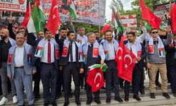Kamu Birliği Konfederasyonu'ndan İsrail Büyükelçiliği Önünde Gazze Tepkisi