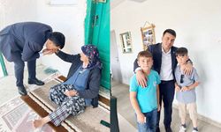Yaşlılıarın elini öptü, çocukları unutmadı! Yozgat'taki o başkan 7'den 70'e bayramlaştı!