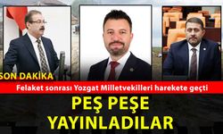 Yozgat Milletvekillerinden Sel ve Dolu Felaketi İçin Geçmiş Olsun Mesajı