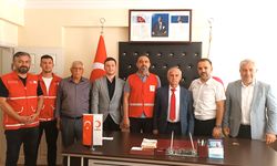 Yozgat İl Sivil Toplumla İlişkiler Müdürü Hakkı Yurtlu'dan  Kızılay'a Tebrik Ziyareti