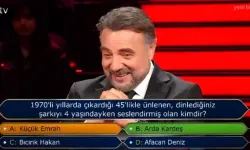 Kim Milyoner Olmak İster’de Merak Uyandıran Soru