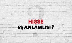 Hisse Kelimesinin (Sözcüğünün) Anlamı ve Eş Anlamlısı Nedir