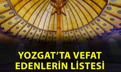 Yozgat vefat edenler! Yozgat’ta vefat edenlerin tam listesi! Yozgat’ta bu gün kim öldü? 01 Ekim 2025