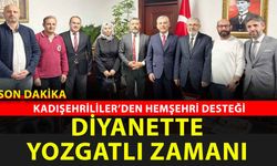 Kadışehri Derneği’nden Yozgatlı Diyanet İşleri Başkan Yardımcısı Fatih Mehmet Karaca’ya tebrik
