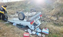 Yozgat Alaca Yolunda Kaza! Kontrolden Çıktı Tarlaya Savruldu!