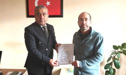 Yozgat Türk Eğitim Sen Şube Başkanı Kayabel mazbatasını aldı