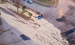 Yozgat’ta yağmur yağdı yollar şelale oldu aktı!