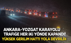 Ankara–Yozgat Karayolu Trafiğe Her İki Yönde Kapandı! Yüksek Gerilim Hattı Yola Devrildi