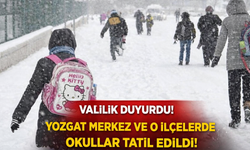 Yozgat Merkez ve O İlçelerde Okullar Tatil Edildi! Valilikten Resmi Açıklama Geldi