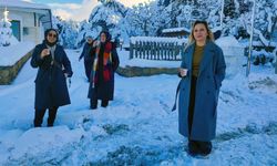 Türkiye’nin İlk Milli Parkı Çamlık’ta Kartpostallık Kar Manzarası