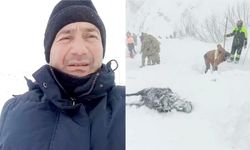 Çığ Bölgesinde Olay Yerinden Bir An Olsun Ayrılmıyor