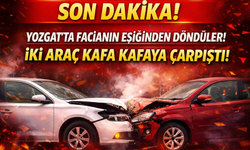 Yozgat’ta facianın eşiğinden döndüler! İki araç kafa kafaya çarpıştı!