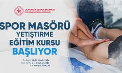 Spor Masörü Kursu Başvuruları 19 Ocak’ta Başlıyor