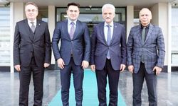 Türk Alman Yatırım Birliği Başkanı Gencay Koyunbaşoğlu’ndan Düzce Valisi Mehmet Makas’a Tebrik Ziyareti