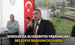 Sorgun’da Su Kesintisi Yaşanacak! Belediye Başkanı Duyurdu