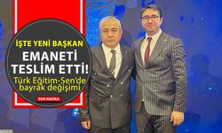 Türk Eğitim-Sen Yozgat Şube Başkanı Mustafa Yılmaz oldu: Mahmut Sunal Kabayel emaneti teslim etti!