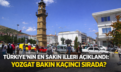 Türkiye’nin En Sakin İlleri Açıklandı: Yozgat Bakın Kaçıncı Sırada?