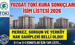 Yozgat TOKİ kura sonuçları isim listesi 2026: Merkez, Sorgun ve Yerköy 2+1, 3+1 hak sahipleri