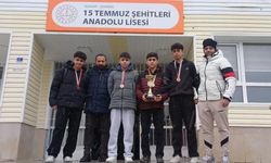 Çekerek 15 Temmuz Şehitler Anadolu Lisesi Dart Yarışmasında İl Üçüncüsü Oldu