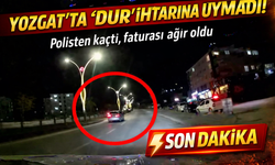 Yozgat’ta film gibi kovalamaca! "Dur" ihtarına uymayan sürücüye ağır fatura