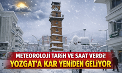 Meteoroloji Tarih ve Saat Verdi! Yozgat'a Kar Yeniden Geliyor