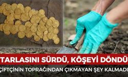 Tarlayı Sürerken Servet Buldu! Topraktan Altın Sikkeler ve Külçeler Çıktı