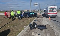 Yozgat'a geliyorlardı: Otomobil takla atarak durabildi