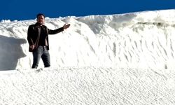 Yozgat’ın o ilçesinde adam boyu kar manzarası: görüntülere çok şaşıracaksınız