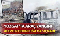 Yozgat'ta araç yangını: alevler bir anda etrafını sardı