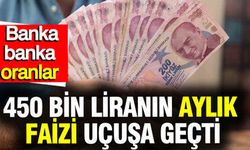 450 Bin TL’nin Aylık Faiz Getirisi Güncellendi: Banka Banka Yeni Oranlar