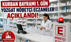 Kurban Bayramı 1. Gün Yozgat Nöbetçi Eczaneler Açıklandı! İşte Liste