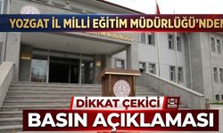 Yozgat İl Milli Eğitim Müdürlüğü’nden Servis Kazasıyla İlgili Basın Açıklaması