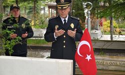 Yozgat Emniyet Müdürü Pekin'in ilk ziyareti Şehitliğe Yaptı